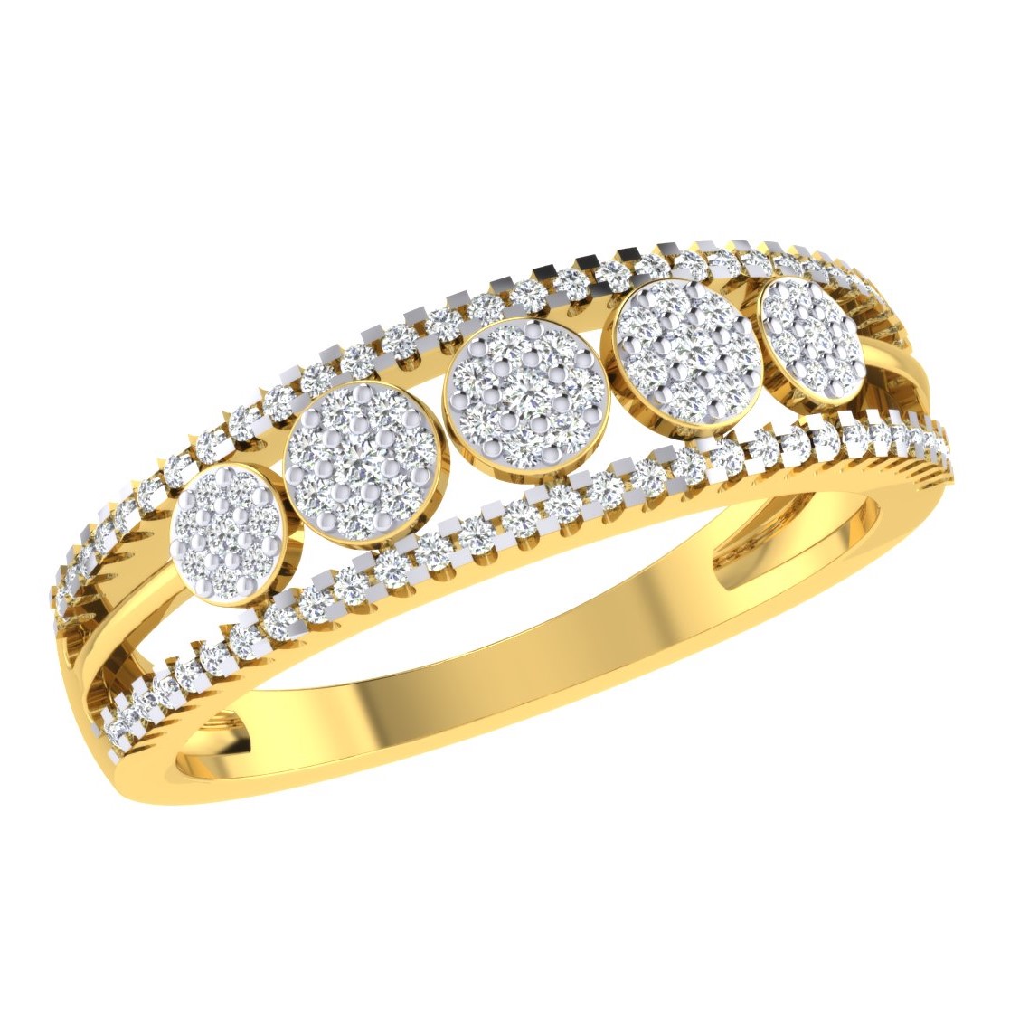 Shop Joker & Witch Gold Rhinestone Ring Online for Women